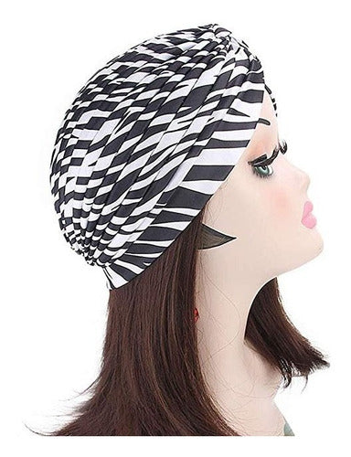 Chic Zebra Turban by Miscellaneous By Caff 0