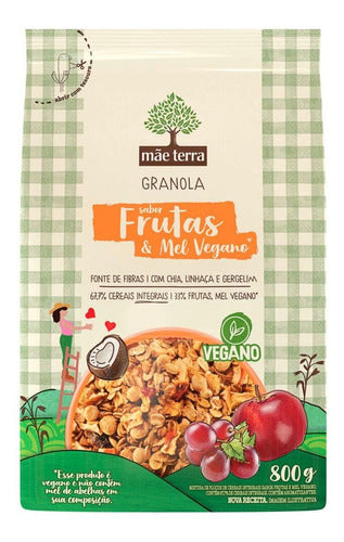 Granola Mãe Terra Granola Frutas & Mel Em Pacote 800 G 0