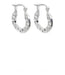 Idunn Greek Guard Hoop Earrings Silver 925 1.6cm 3