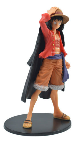 Generic Figura Muñeco Gashapone One Piece Luffy Con Capa Parado 3