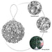 Zhanyigy Silver Christmas Ball Ornaments - Pack of 4 5