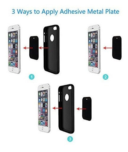 Dstelin Universal Metal Plate 8 Pack for Magnetic Phone Car Mount Holder 2