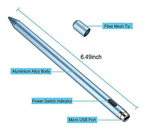 Dongwenke Active Stylus Pen - Universal for iOS/Android - Blue 2