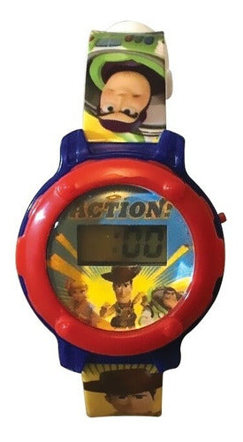 Reloj Digital Toy Story En Lata Alcancía Woody Buzz Disney 1