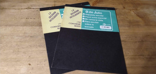 Luma Pack of 2 Replacement Drawing Sheets 9 De Julio No. 5 Black 2 Holes x5 2