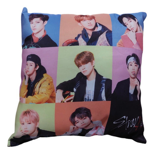 Stray Kids Square Pillow 27 Cm Kpop Accessory 0