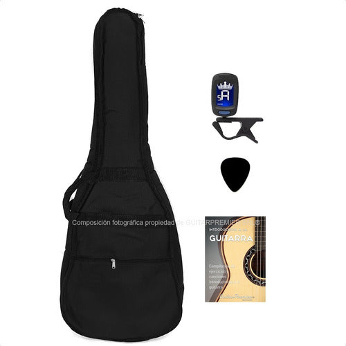 Funda Acolchada Guitarra Criolla + Afinador + Manual + Puas 1