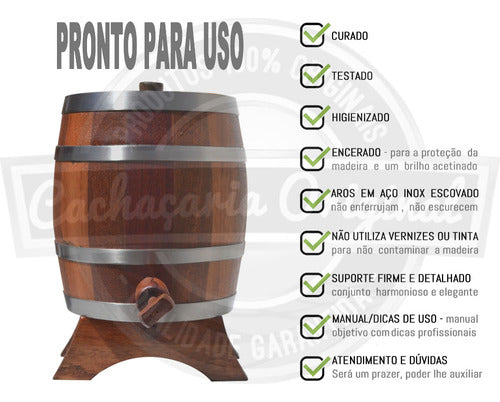 Barril Corote Envelhecer Cachaça Jataíba Vertical 1 Litro 3