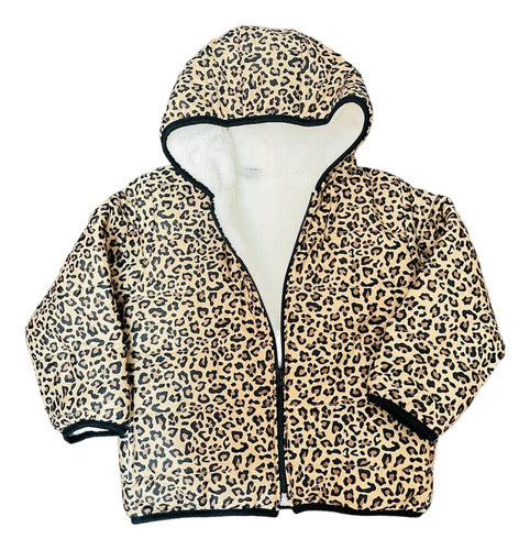 Moda Inflatable Animal Print Jacket for Girls 2023 0