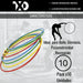 Pack of 10 70cm Hula Hoop Gym Training Rings 3