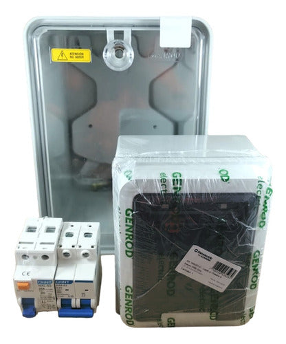 Kit Bajada De Luz Caja Genrod Para Medidor Y Termicas 0