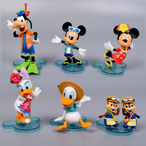 Set Disney 7 Mini Figuras Chip Dale Trib.mickey Minnie Y Más 1