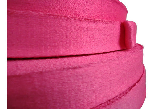 Castella Fuchsia Fluorescent Satin Ribbon Sublimatable for Keychains 100m 20mm 0