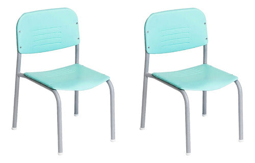 Pack of 2 Piccolo School Plastic Reinforced Infant Chairs 25