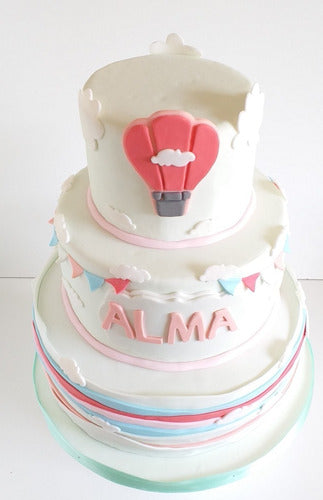 Pasteleria Prut Tortas Infantiles, Globo Aerostatico, Primer Año, Baby Shower 7