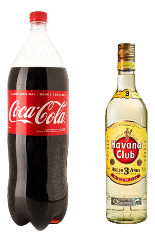 Havana Club Añejo 3 Años 750ml + Coca Cola 2.25 L Cuba Libre 0