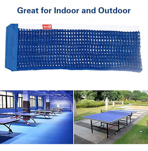 SANUNG C-X2 Table Tennis Net for Any Standard Table - Professional Cotton Ping Pong Net with 2 Chains 1