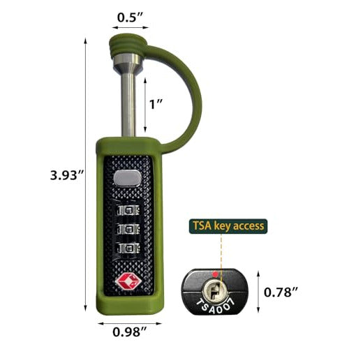 Candado Lafenlin Resistente Para Estuche De Armas - M 2