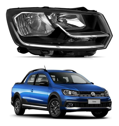 Front Headlight Volkswagen Saveiro Cross 2016-2020 Right Passenger Side 1