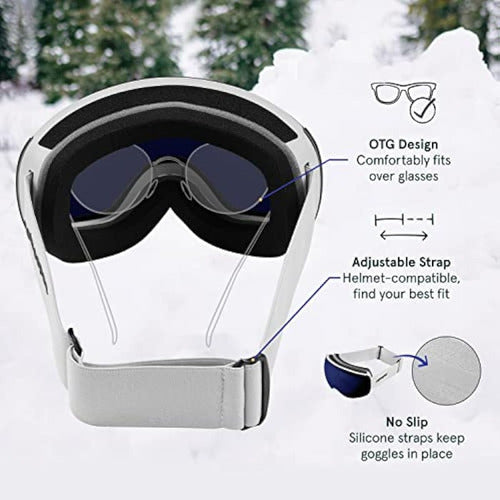 Retrospec Traverse Plus - Snow Goggles for Skiing and Snowboarding 5