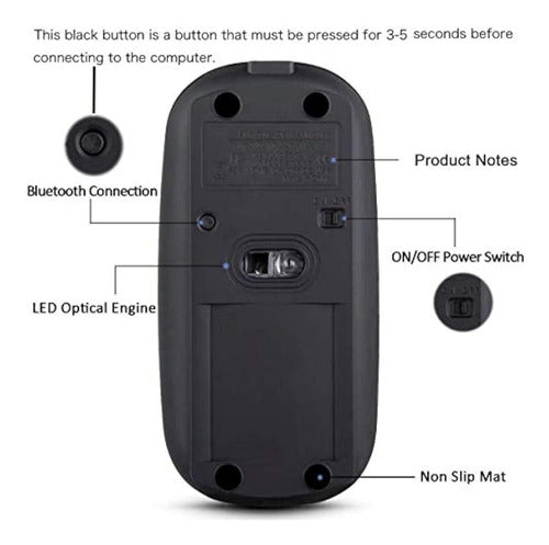 KLO GD Bluetooth Mouse for MacBook Pro, MacBook Air 3