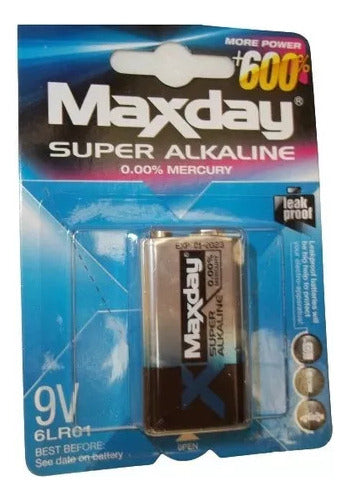 Batería Maxday 9v Superalcalina Rinde 600% Excelente Calidad 0