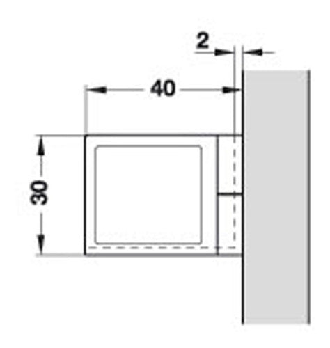 Häfele Intermediate Hinge Glass Door 5mm Furniture C/15 X2 2