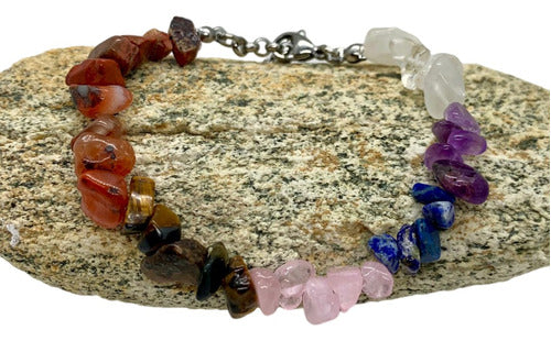 Gemas.Piedras 7 Chakras Bracelet, Natural Energetic Stones 0