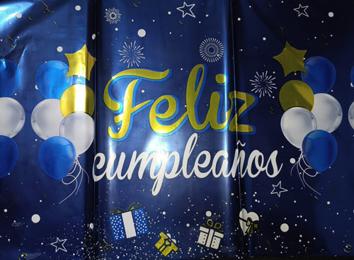 Genérica Feliz Cumpleaños Rectangular Tablecloth 137x274cm Lv 5