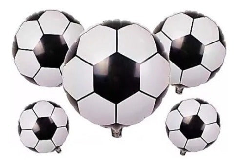 Tienda de Fiesta 5 Football-Shaped Foil Balloons 45cm Candy Bar Party Supplies 1