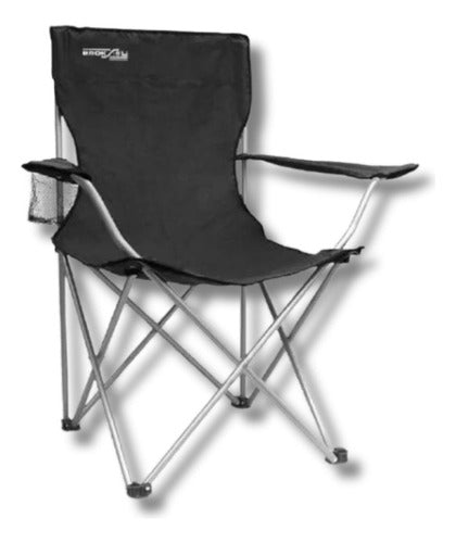 Brogas Folding Director Chair for Camping and Outdoor Use - Black 0