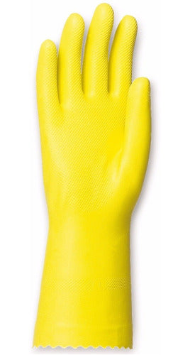 Ceva Yellow Latex Gloves for Domestic Use (5 Pairs) 0