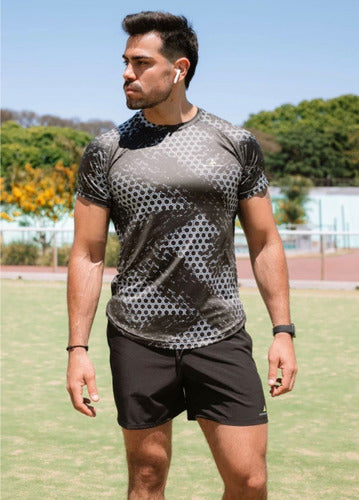 Men's Sublimated Sports T-Shirt Lycra Urban Luxury 27