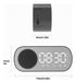 Djtiendaonline Mini Bluetooth Radio SD White Digital Alarm Clock 5