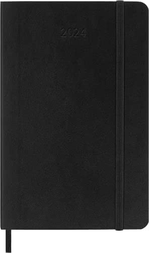 Moleskine Classic 12 Month 2024 Daily Planner, Soft Cover, Pocket (3.5 X 5.5), Black 1