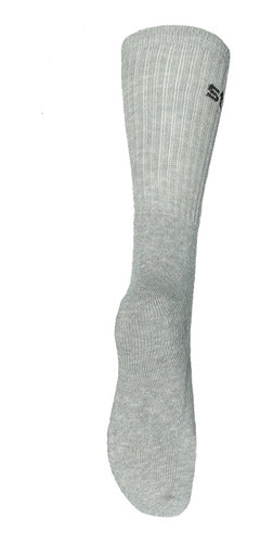 Pack of 6 Pairs of Short Cotton Sports Socks Stone 1