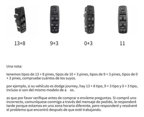 Para Controle De Vidro Mestre Para Jeep Grand Cherokee 4