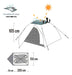 Waterdog Terra 2p 1000mm 2.6kg 3 Season Dome Tent 3