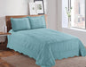 Amarelo Plain Quilt Bedspread 2 1/2-Seater + 2 Pillowcases 2