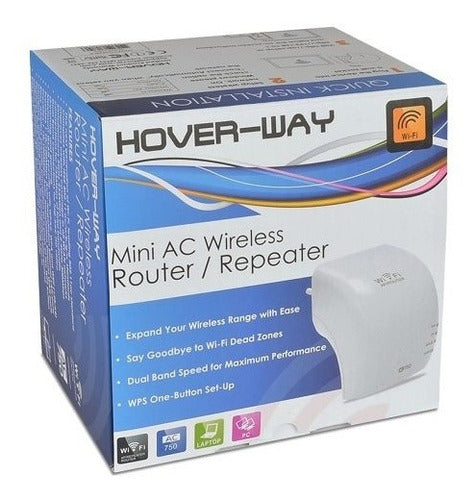 Hover-Way Wireless-AC750 Dual Band Router & Range Extender 0