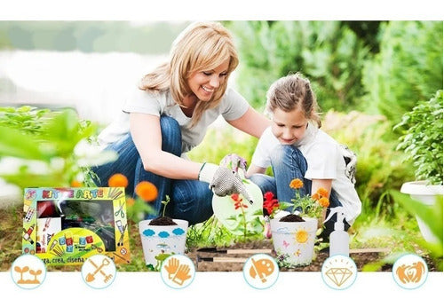 Crazy Art Kit De Arte Manualidades Jardineria Para Niños Mi Huerta 4