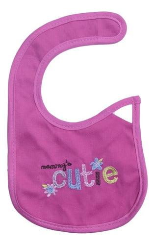 Set of 6 Cotton Baby Bibs for Girls 6