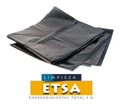 100 Black Trash Compactor Bags 80x110 2