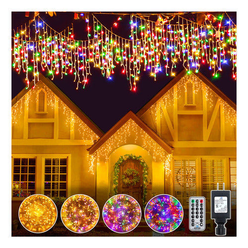 Ollny Christmas Lights for Outdoors, 306 LED, 25 Feet, Light 0