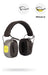 Combo Electronic Shooting Practice Kit: E1 Electronic Ear Muff + Outdoor/Indoor and Yellow Glasses 0