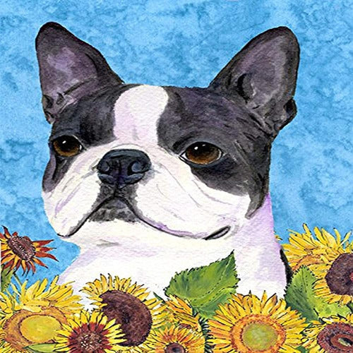 Caroline's Treasures Ss4149gf Boston Terrier In Summer Flowe 0