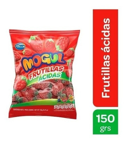 Mogul Frutillas Acidas  2ux 150grs - Promo En Golosinar 0