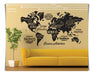 Decorative Vinyl World Map Wall Decal Giant 2x1 M 0