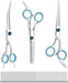 Sumcoo Professional Pet Grooming Scissors + Comb Set - 4 Pieces Inox 0