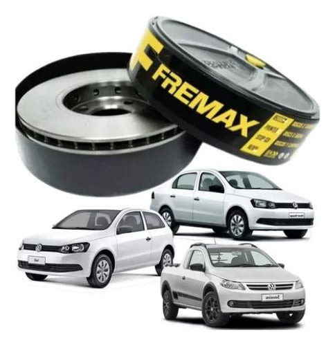 Kit X2 Disco De Freno Fremax Vw Gol Trend / Voyage (08/16) 0